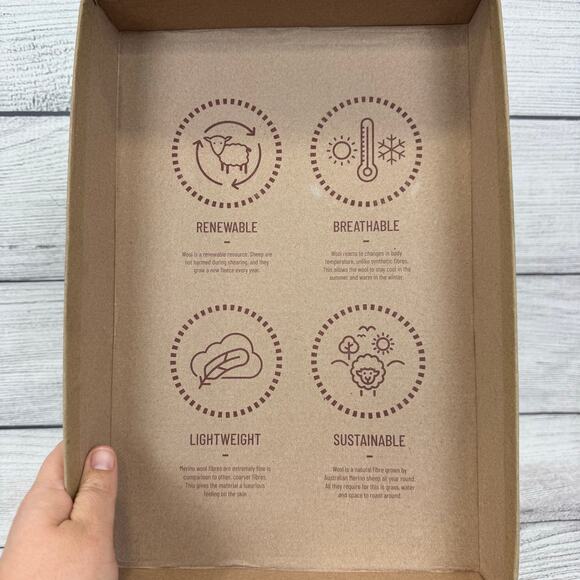 Woolloomooloo Men's Fraser ll Merino Wool Gray Slip On Sneakers Size 9-9.5 - Picture 10 of 11